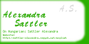 alexandra sattler business card